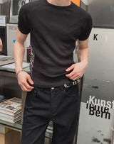 ベリル レタリング リブ ショートスリーブ Tシャツ
