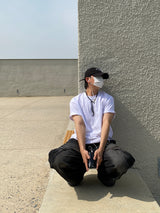 [MADE] Unisex Boxy Fit Layered short T-shirt