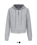 Brooklyn Check Lining Hoodie Zip-up