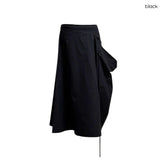(3color) Shirring Wrap Pocket Long Skirt