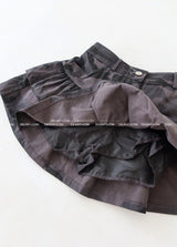Camo cancan mini skirt