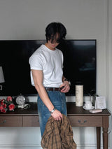 [Premium] Heavy Cotton Muscle Short Sleeve T Shirt (2color)
