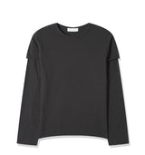 カットアウトレイヤードTシャツ