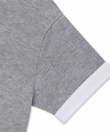 Layered Roll-Up Cropped T-shirt - Gray