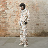 RELABEL 24SS ‘Station Mud Dye’ ダートウォッシュセメントダイデタッチャブルダブルフードルーズスウェットシャツ