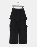 Karen frill cargo layered skirt pants