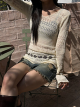 [S/S] Punching knit one piece