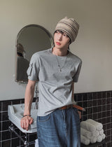 Koi Pocket Crop Round Short Sleeve T-shirt