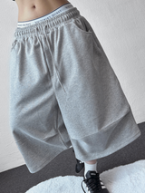 ニンハイピンタックパラシュートバミューダパンツ3カラー