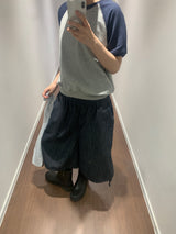 Selvage culottes denim pants (1color)