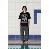 ボタンロゴTシャツ / BLACK