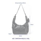 ルナ ショルダー クロスバッグ_ブラック