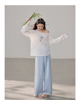 Vintage Summer Sun-Guard Off-Shoulder Lace Top