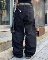 ダブルカーペンターステッチデニムパンツ