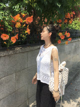 Pop Dot Belted Eyelet Backpack (2c)