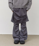 (W) Dub Wrinkled Skirt Pants