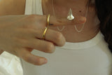 K RING (MATT-18K GOLD PLATING)