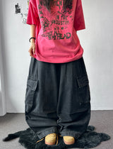 Eve Parachute Cargo Balloon Denim Pants 3color