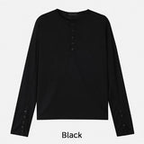 ディブリブヘンリーネック長袖Tシャツ