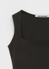 [B-BASIC] テンションコットンワイドスクエアネックノースリーブトップ (2 SIZE)