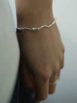 Sea of Youth, silver bracelet_March Birthstone