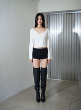 Dolman Sleeve Top White