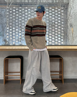 ハニーワイドピンタックパンツ (Brown)