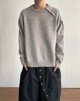 Bis Diagonal Button Knit