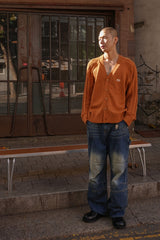 RETRO DART DENIM PANTS