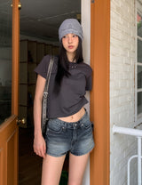 Pixie Star Rivet Denim Shorts