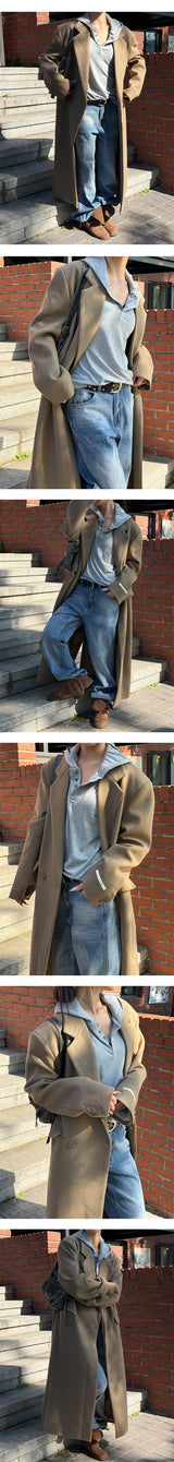 [Unisex] マックスダブルロングコート(2color)