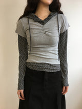 Serine shirring t-shirt (4color)