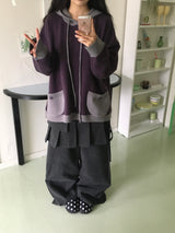 frill wrap skirt pants