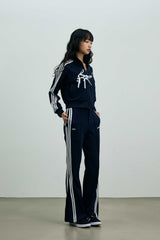JOEL JERSEY TRACK PANTS / NAVY