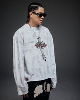 Scarred cross LS(white)