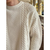 [F/W] ウールツイストケーブルニット (4色)