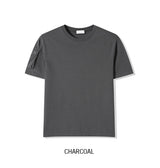 Koi Pocket Crop Round Short Sleeve T-shirt