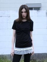 リボンTシャツ(BLACK)