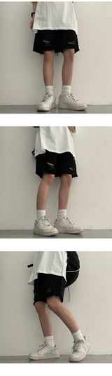 Bei Damage Half-Length Pants