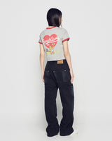26SS ペイント カーペンター ディテール デニム パンツ