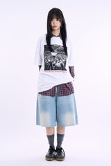 Karaman bermuda cropped denim pants