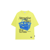 バスケットピクセルグラフィックオーバーフィットTシャツ