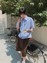 26SS★ [PLAN MADE/MADE] Infold ST Tie Short Sleeve Shirt
