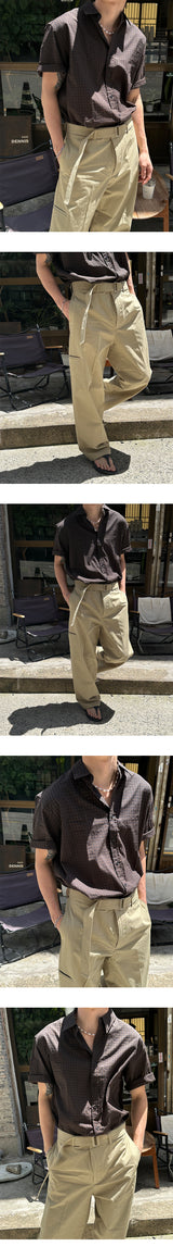 [S/S] Martin check half shirts (3color)