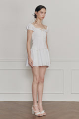 WENDY RIBBON DRESS white