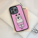 ピンクパンツエポキシバンパースマートフォンケース