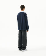 TRACK COLLAR SWEATSHIRT