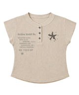 スターフィッシュ ヘンリーネック ワッフルスリムフィット Tシャツ