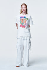 ルーズフィットTシャツ エンジェルパームツリー