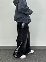  denim track cargo pants